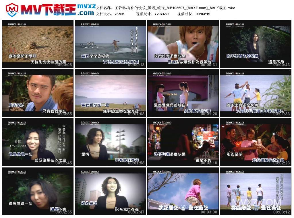 王若琳-有你的快乐_国语_流行_MB105607